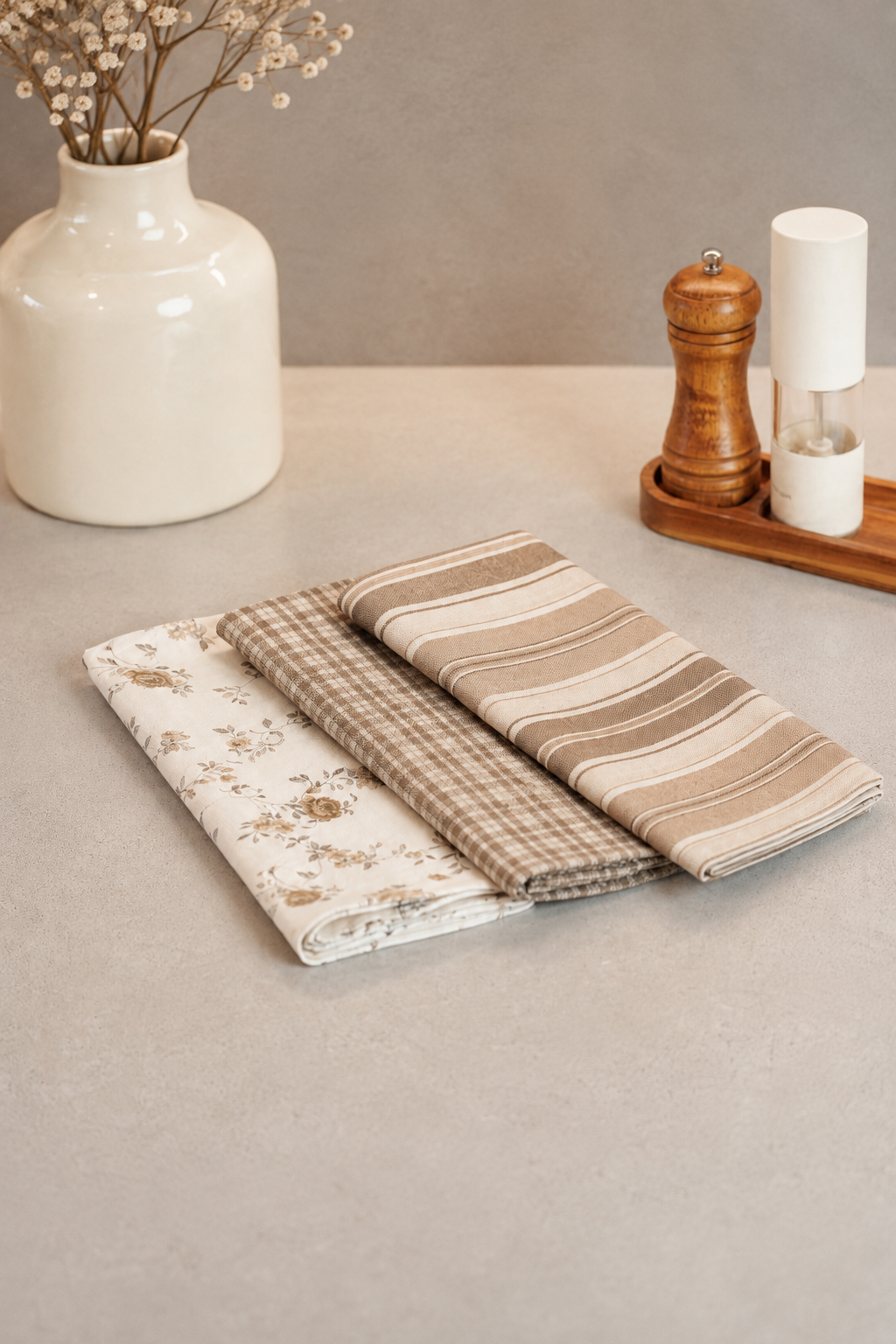 Pack de 3 Paños de Cocina, Soro, Cast y Bara