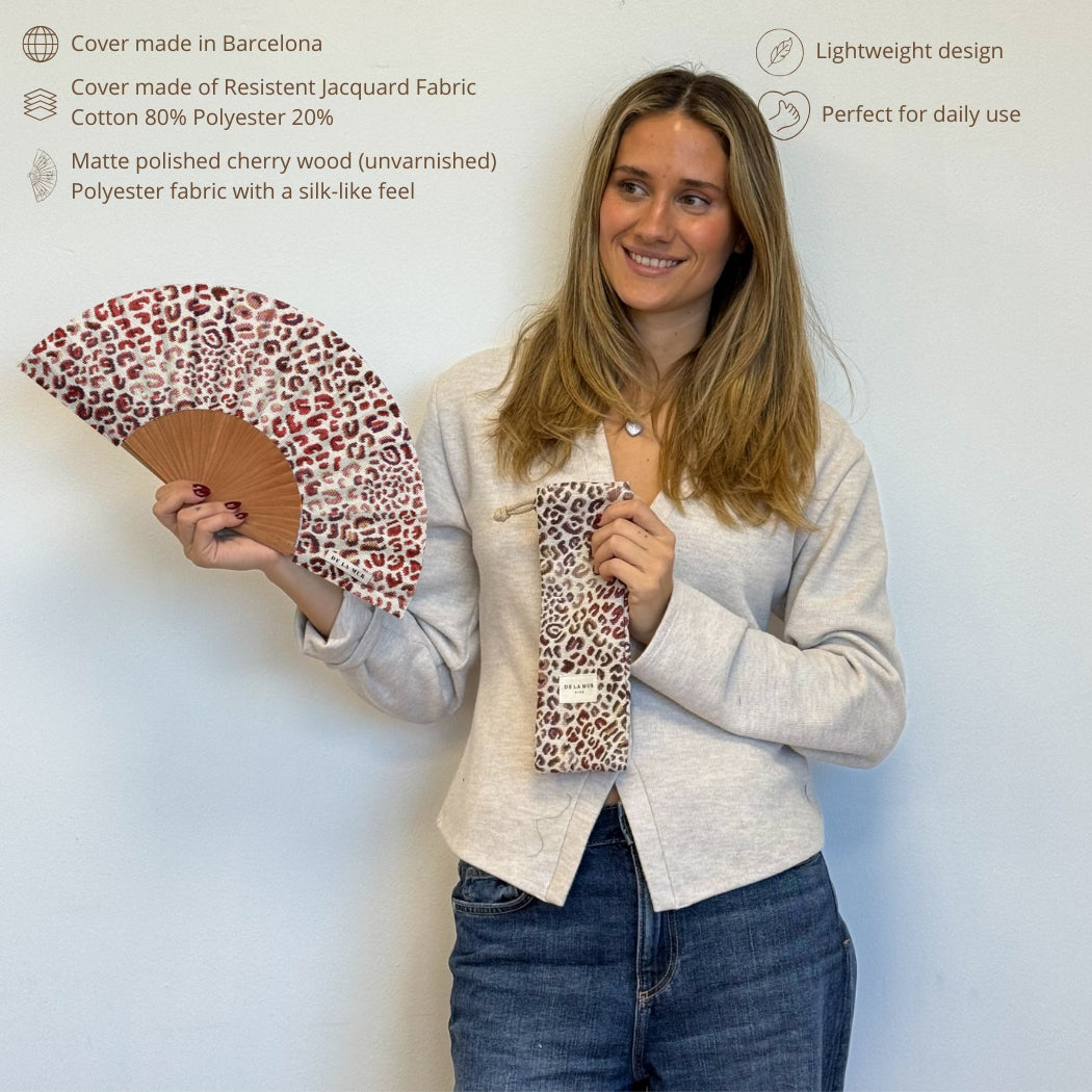 Abanico y Funda Talco