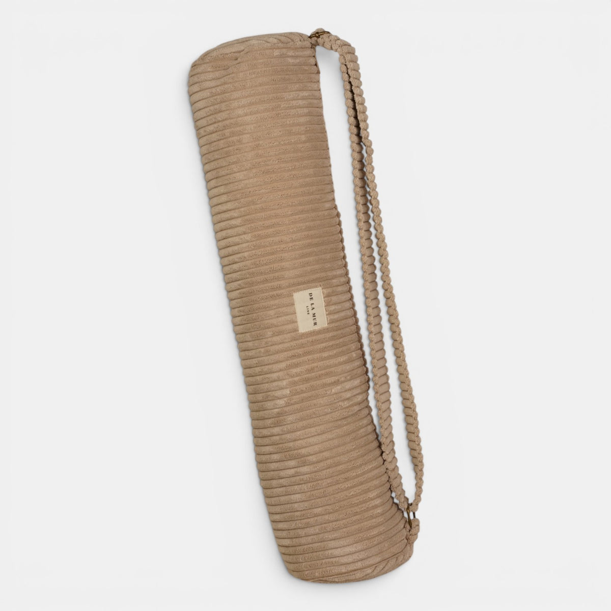 Bolso Moka, estampado en beige, gris, blanco, vista en uso — De La Mur