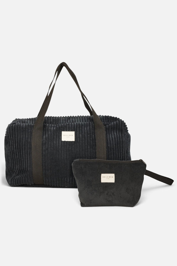 Pack Bolsa Sport y Neceser Grande Pana Negra Curly y Nit