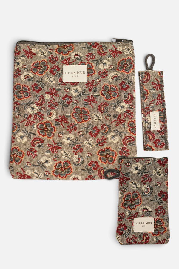 Pack Funda Libro y Funda de Gafas de Flores Nira
