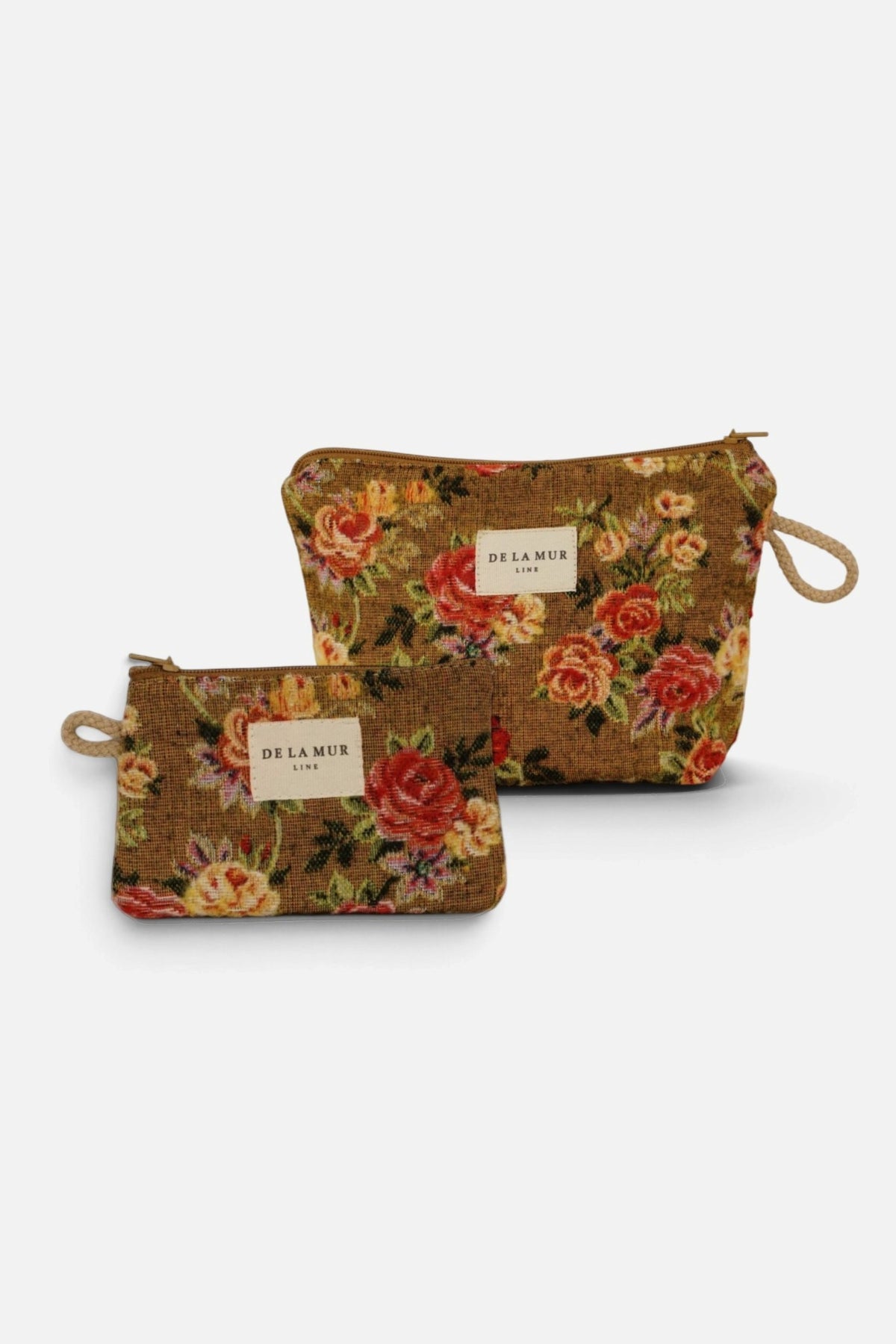 Pack Neceser Pequeño y Monedero de Flores Esme
